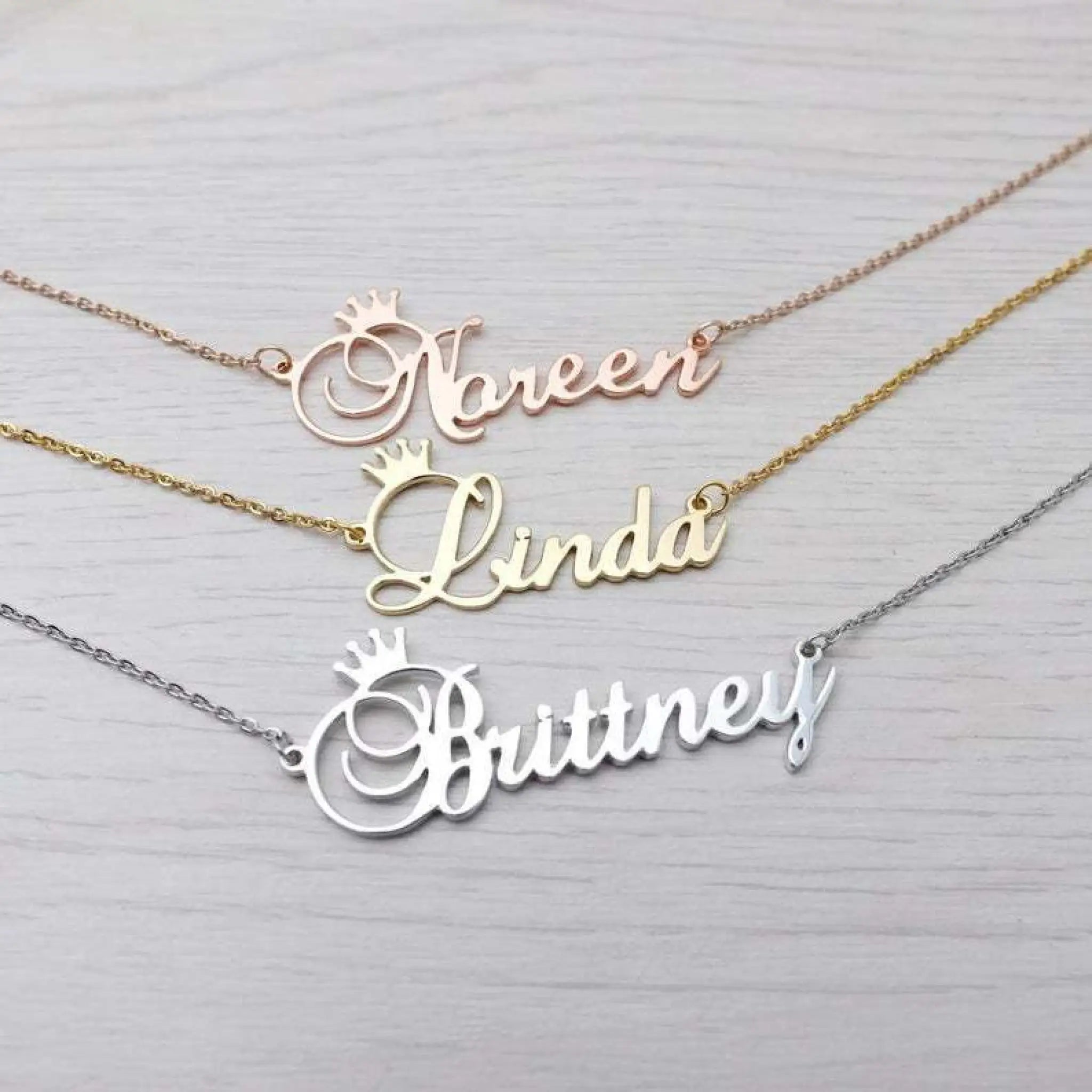 Personalized Custom Name Chain English Letter Fashion Necklace - Gold / 925silver - 7