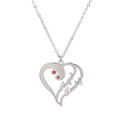 Personalized Custom Name Necklace Personalized Creativity - Silver steel - 7