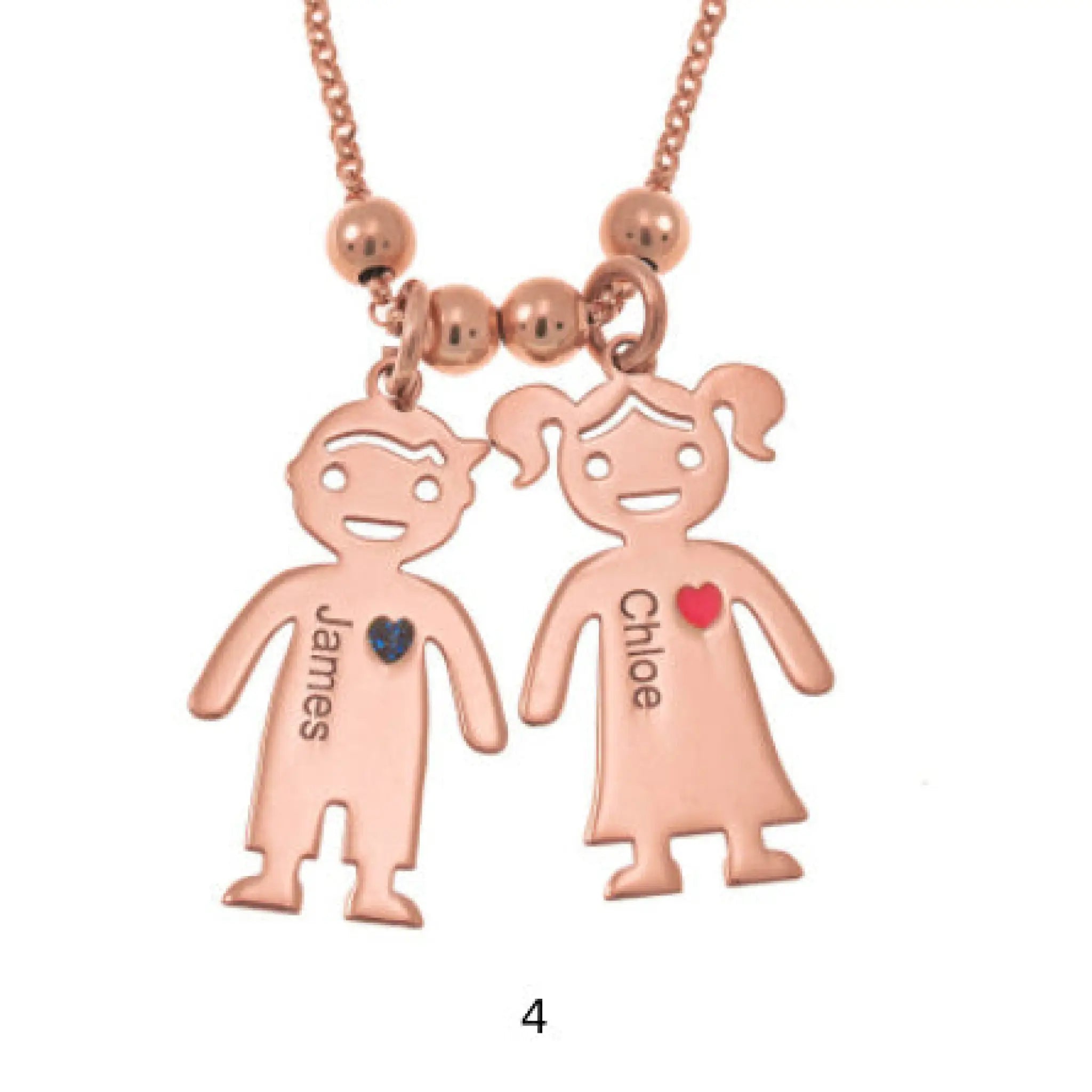 Personalized custom name necklace - Rose gold4 / 40cm chain - 7