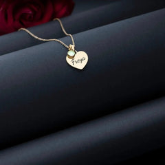 Personalized English Alphabet Necklace Women’s Pendant - Gold / January - 7