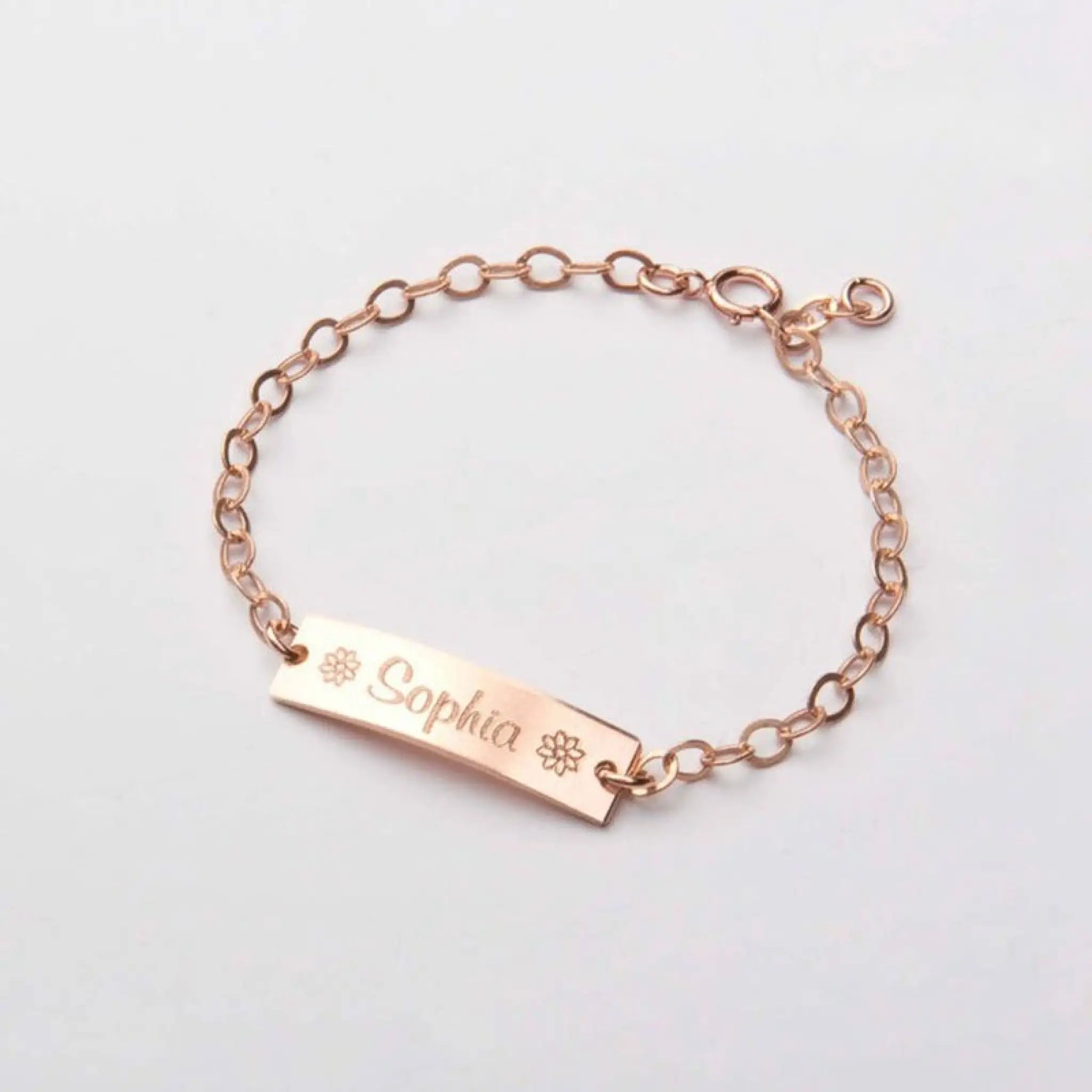 Personalized Engraving Children’s Adjustable Stainless Steel Letter Bracelet - 7
