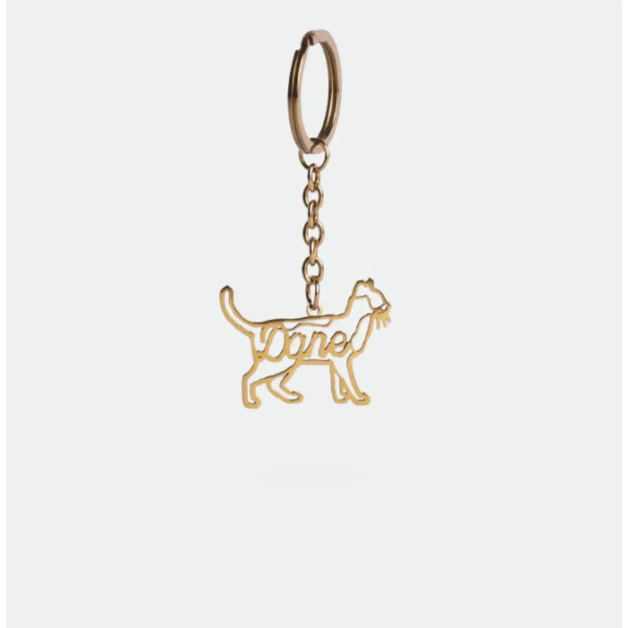 Personalized European And American Name Necklace For Women - Gold Keychain - 7