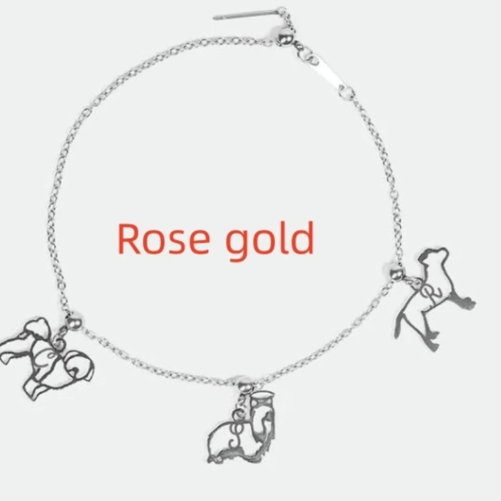 Personalized European And American Name Necklace For Women - Rose Gold Bracelet - 7