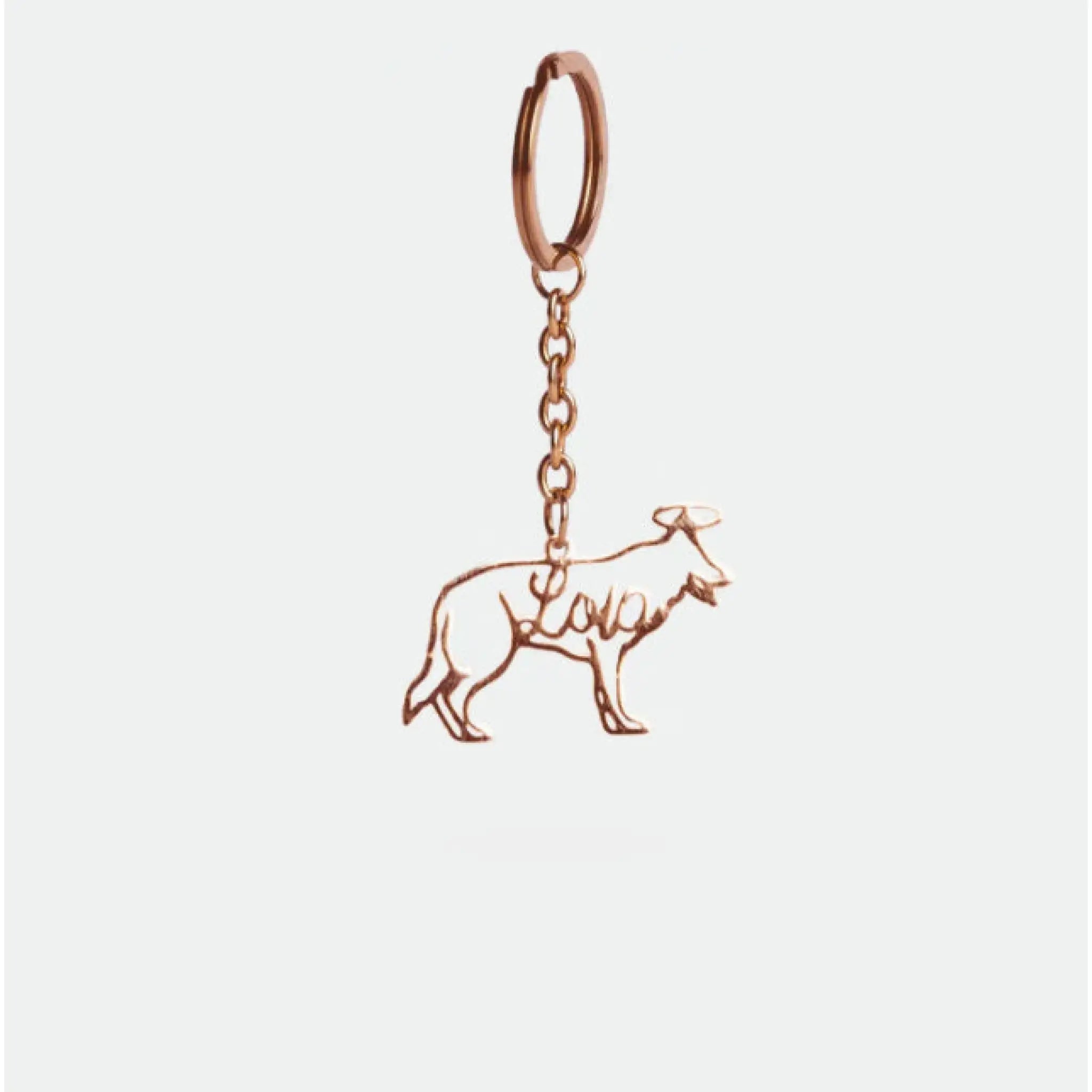 Personalized European And American Name Necklace For Women - Rose Gold Keychain - 7