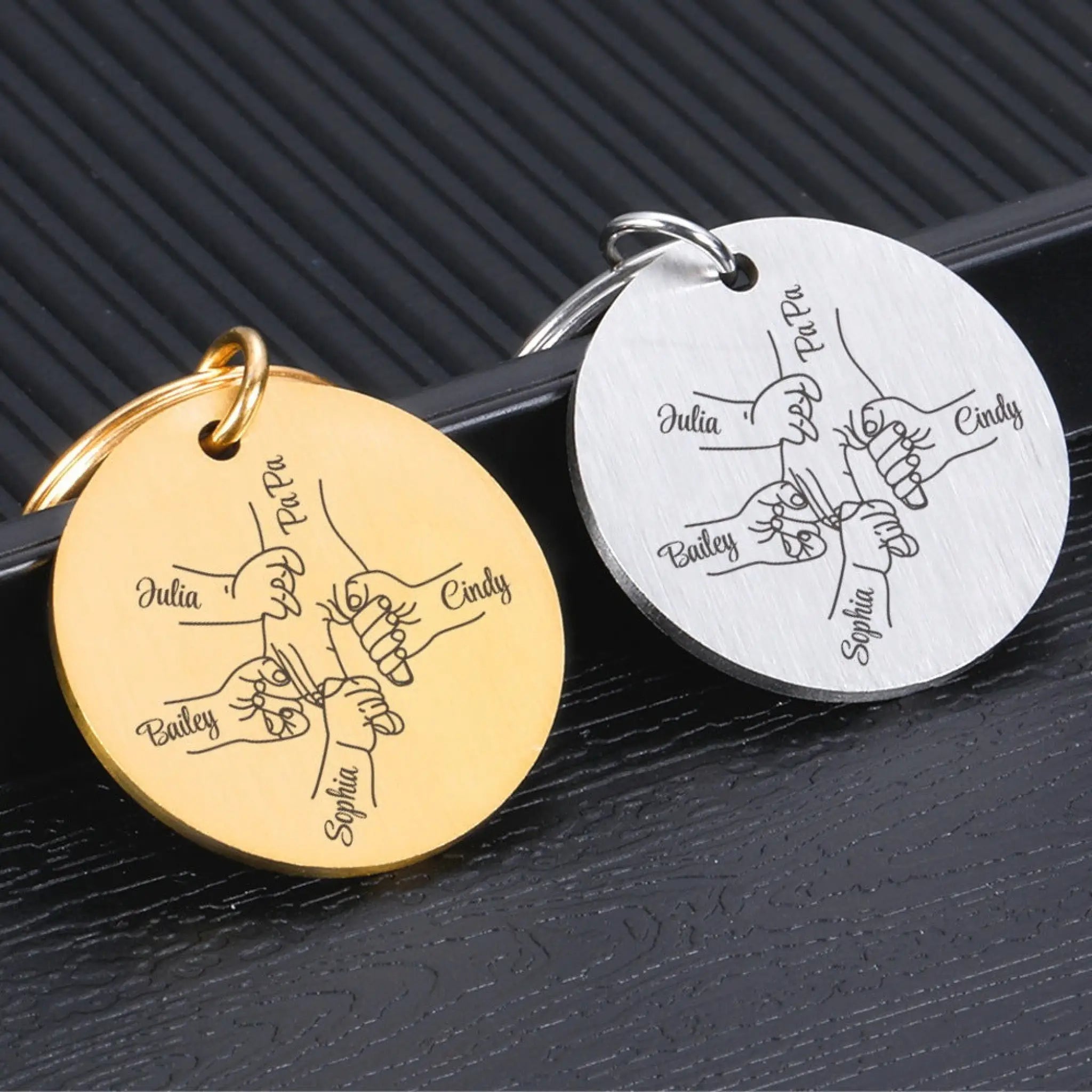 Personalized Father’s Day Keychain DIY Name - 7