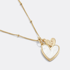 Personalized First Heart-shaped Bead Necklace - 7