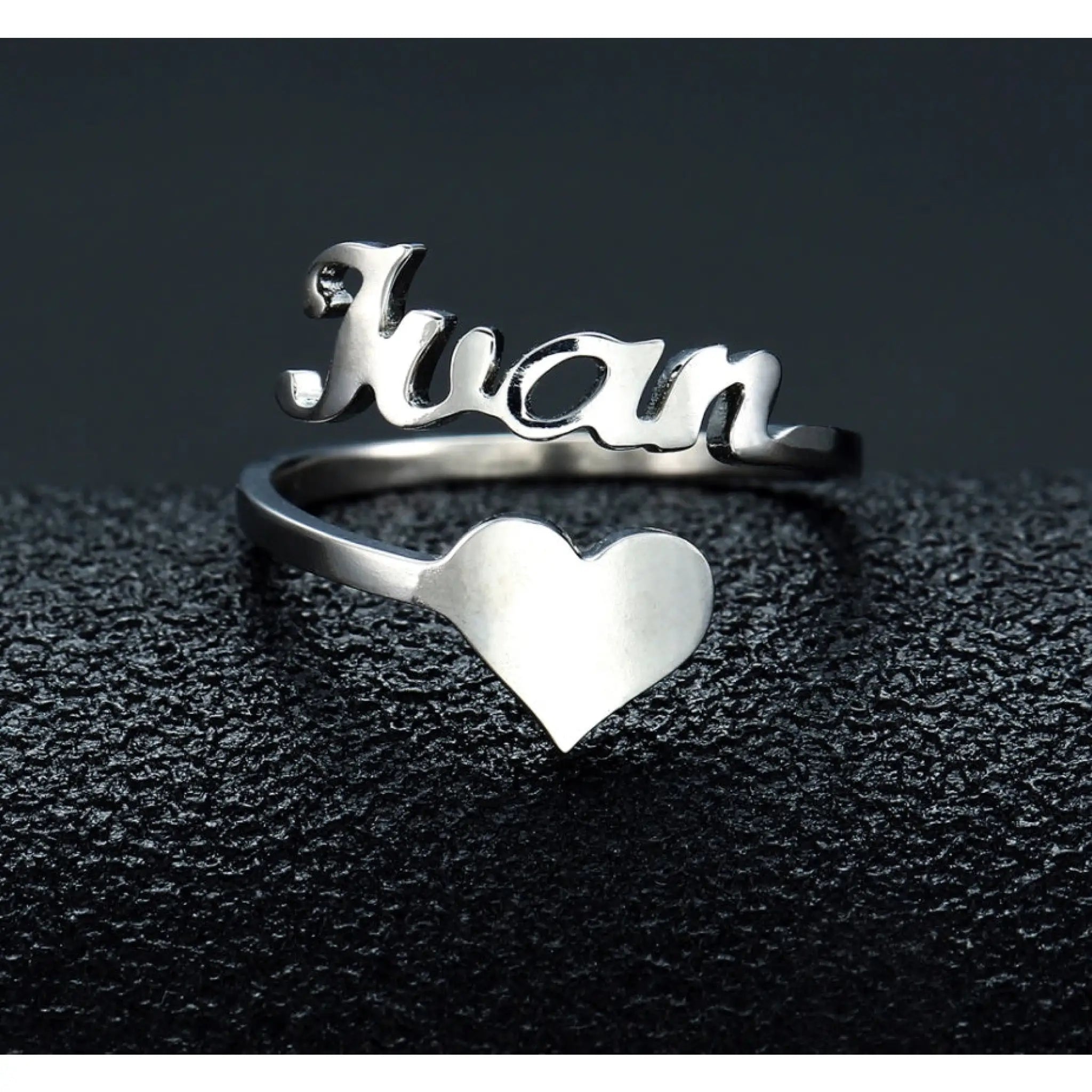 Personalized Name Ringe - Stainless Steel / 7 - 7