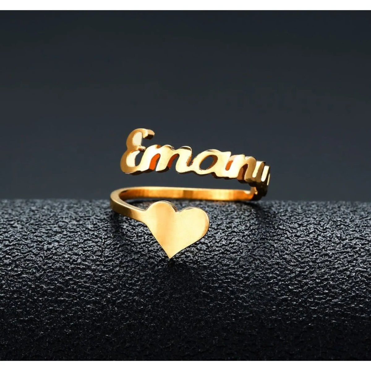 Personalized Name Ringe - Gold Color / 8 - 7