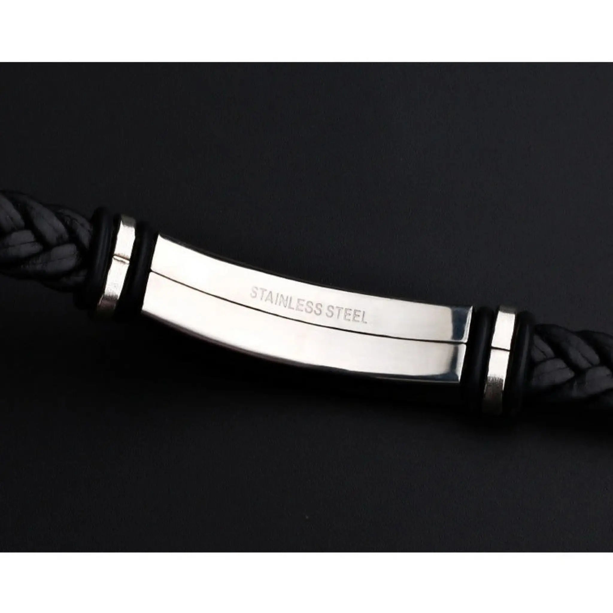 Personalized Jewelry Custom Bracelet for Women Men PU Leather Bracelet - White - 7