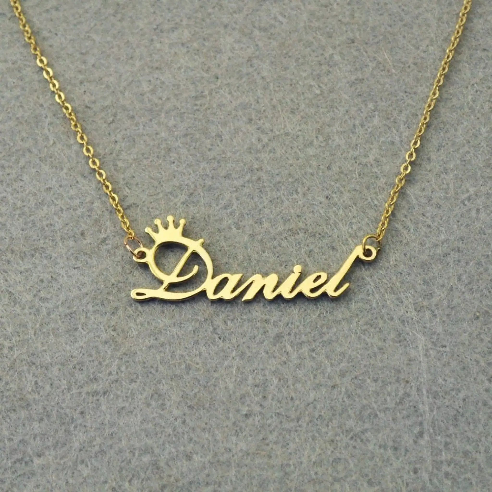 Personalized name necklace,Custom name necklace Custom Jewelry - E / Gold / 40cm - Necklace