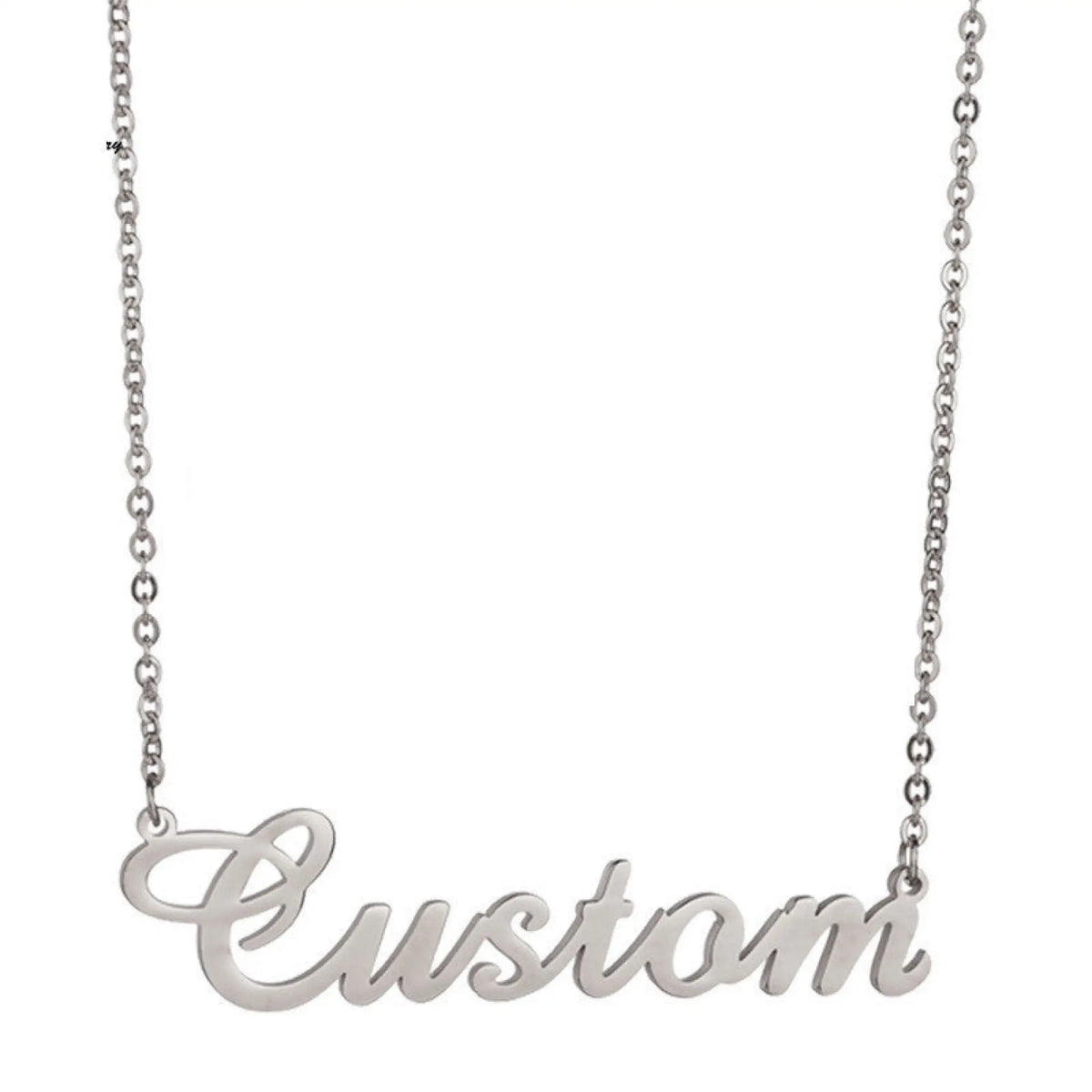 Personalized name necklace,Custom name necklace Custom Jewelry - E / Silver / 40cm - Necklace