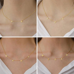 Personalized Name Necklace for Women Initials Necklace Custom Letter Necklace Birthday Gift - 7