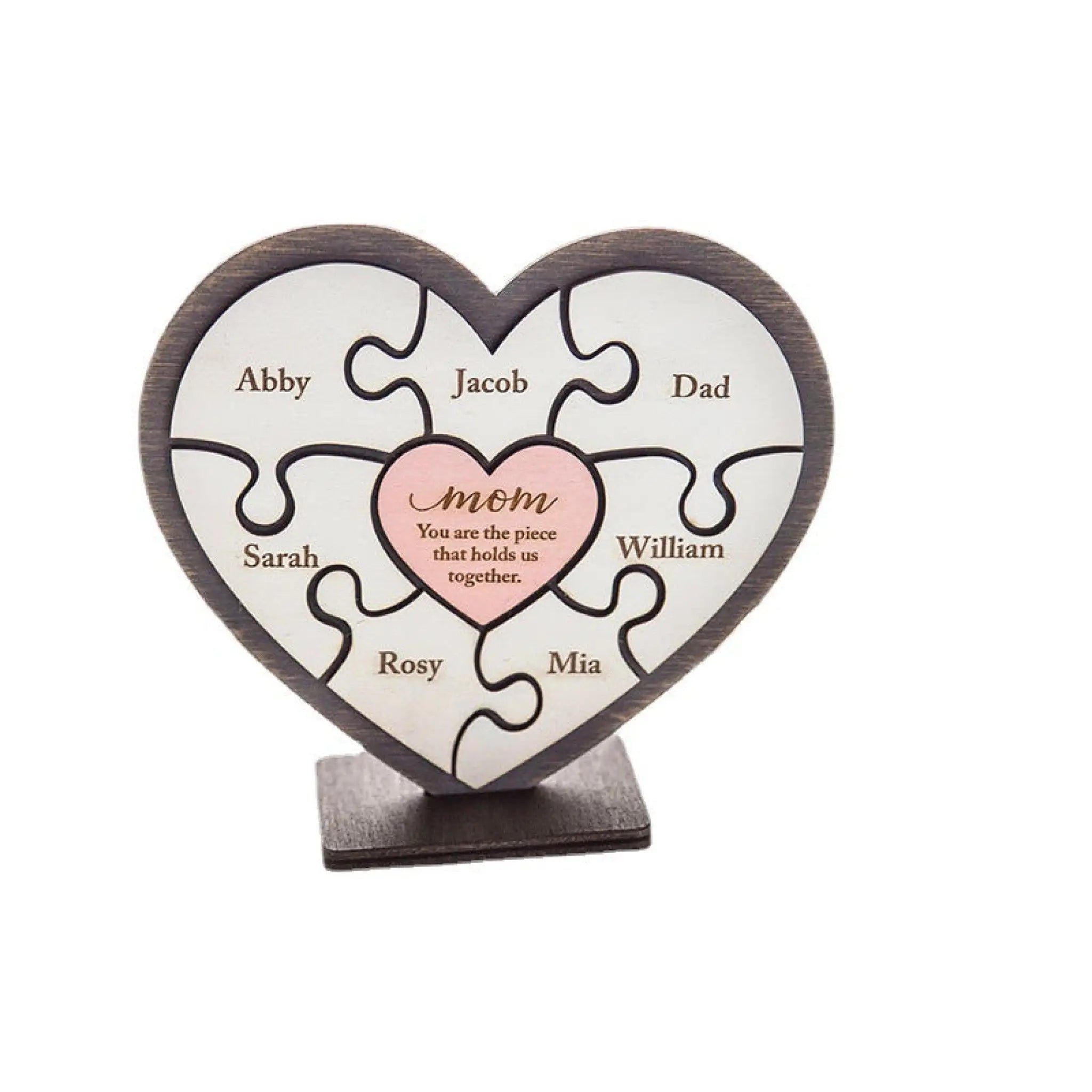 Personalized Name Wooden Puzzle Mother’s Day Gift - 7