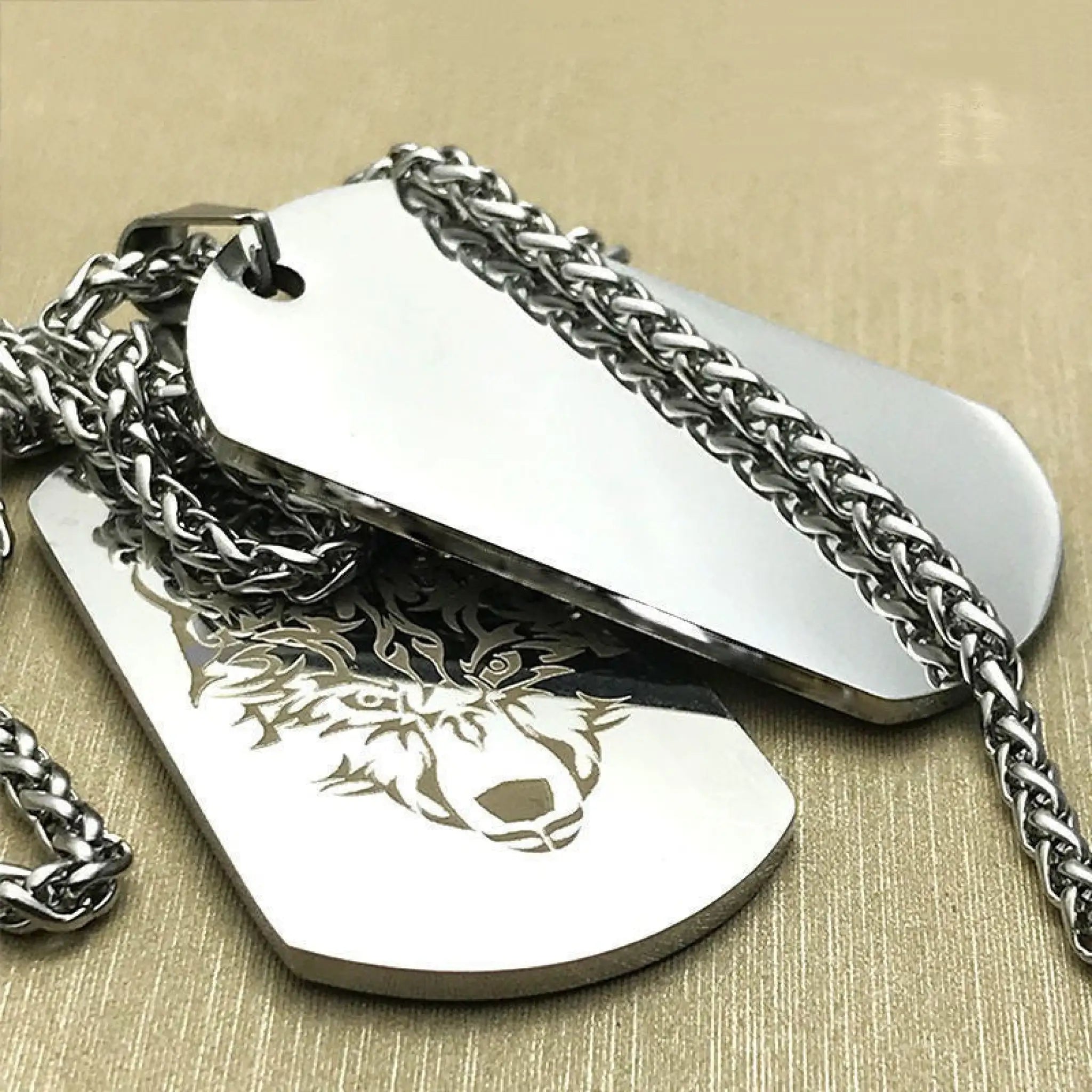 Personalized Nameplate Custom Name Photo Necklace Custom Jewelry Stainless Steel Necklace - Necklace