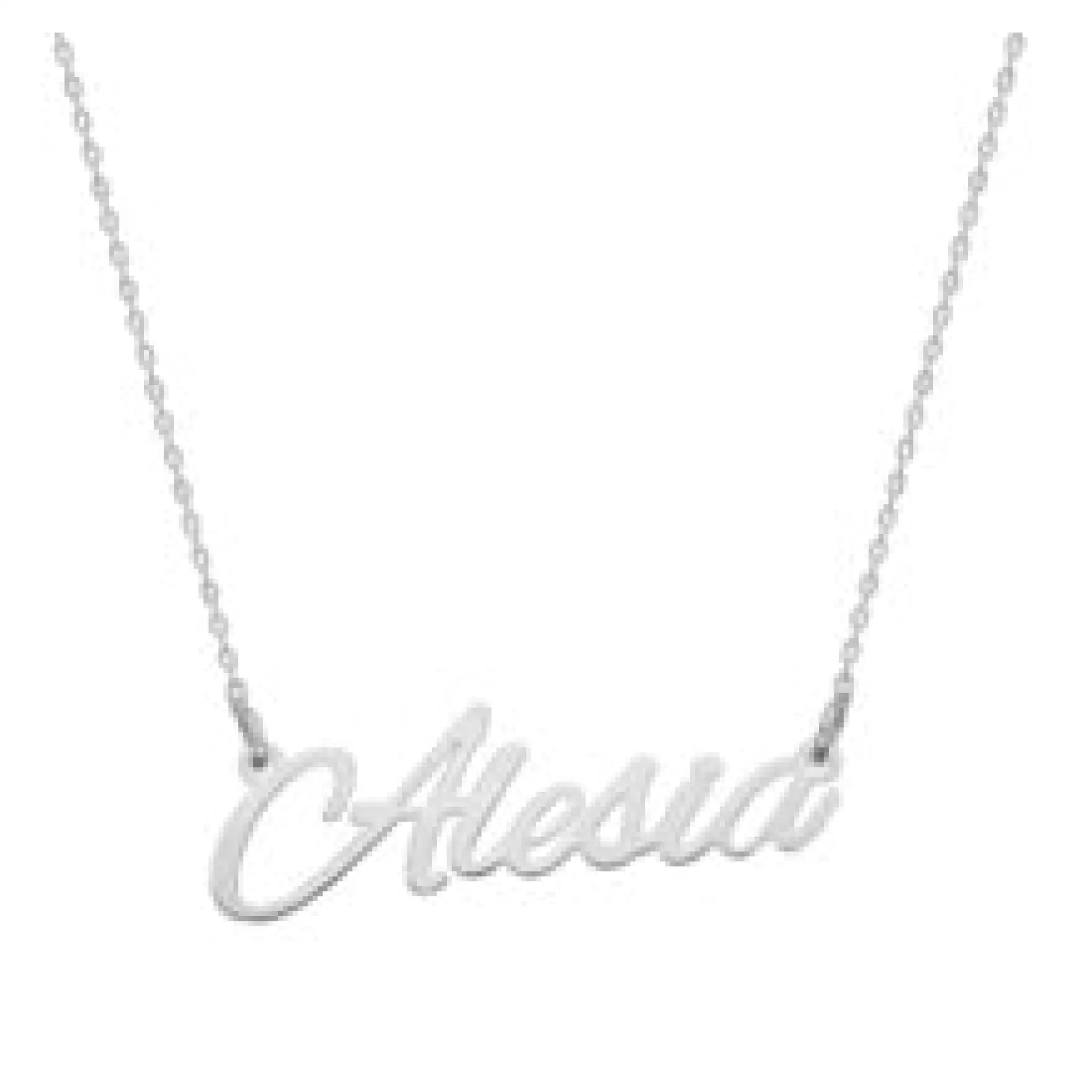 Personalized Net Red Hot Jewelry Fashion English Name Babygirl Letter Necklace - Silver - 7