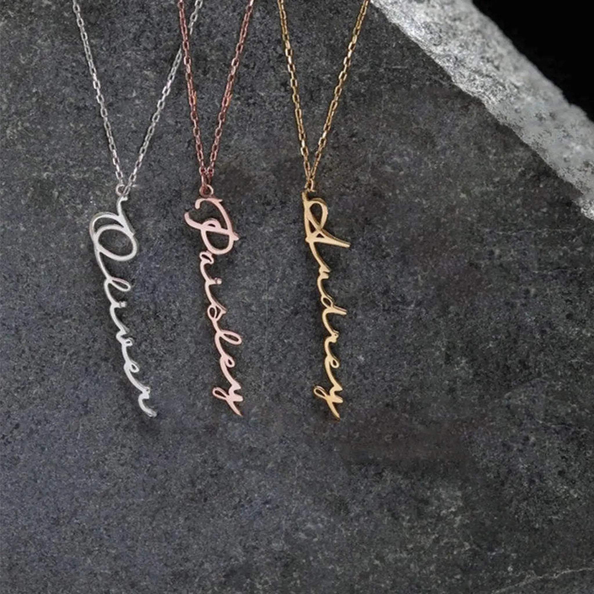 Personalized Signature Name Necklace Stainless Steel Necklace Women Jewelry - Name Necklace