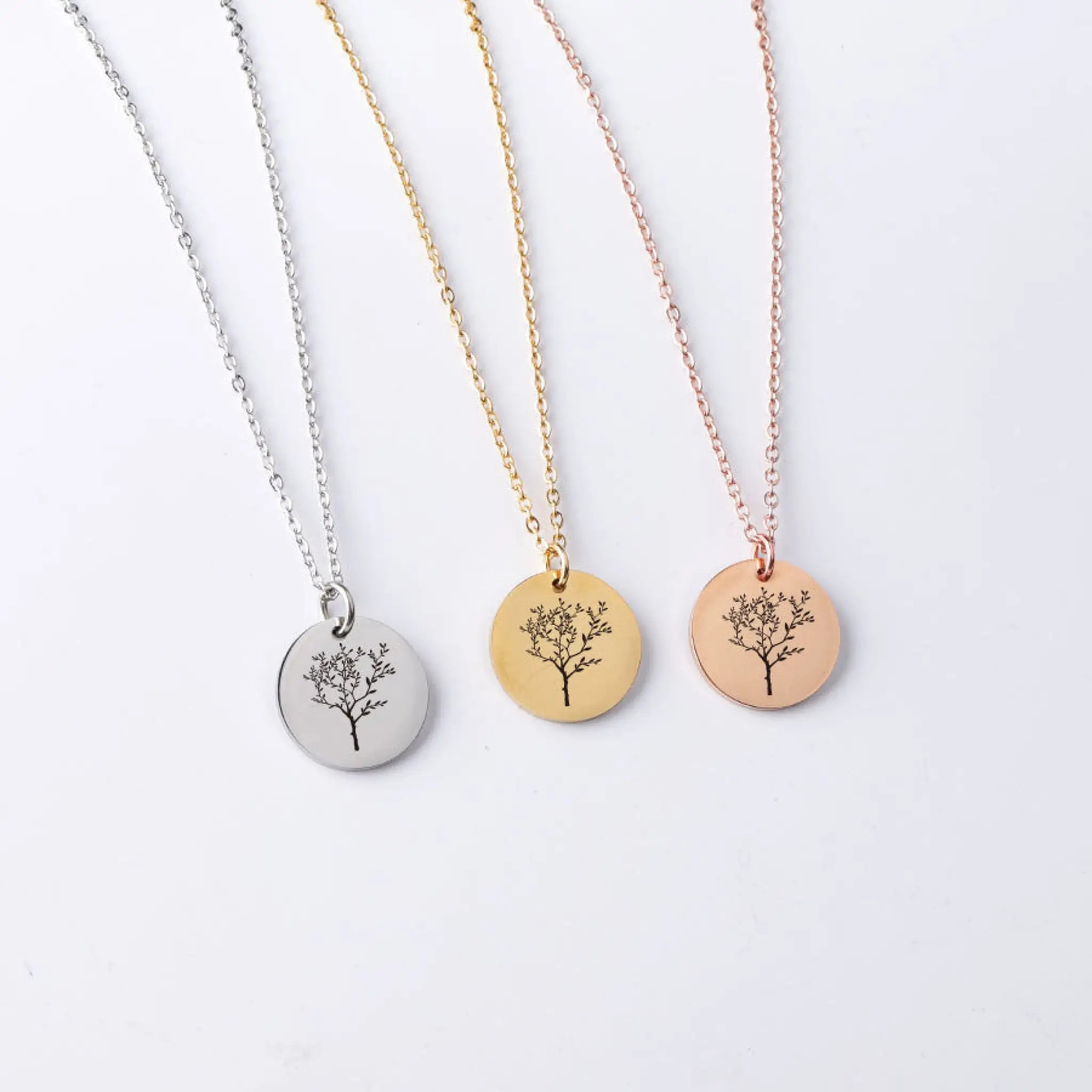 Personalized Simple Stainless Steel Pendant Necklace - 7