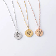 Personalized Simple Stainless Steel Pendant Necklace - 7