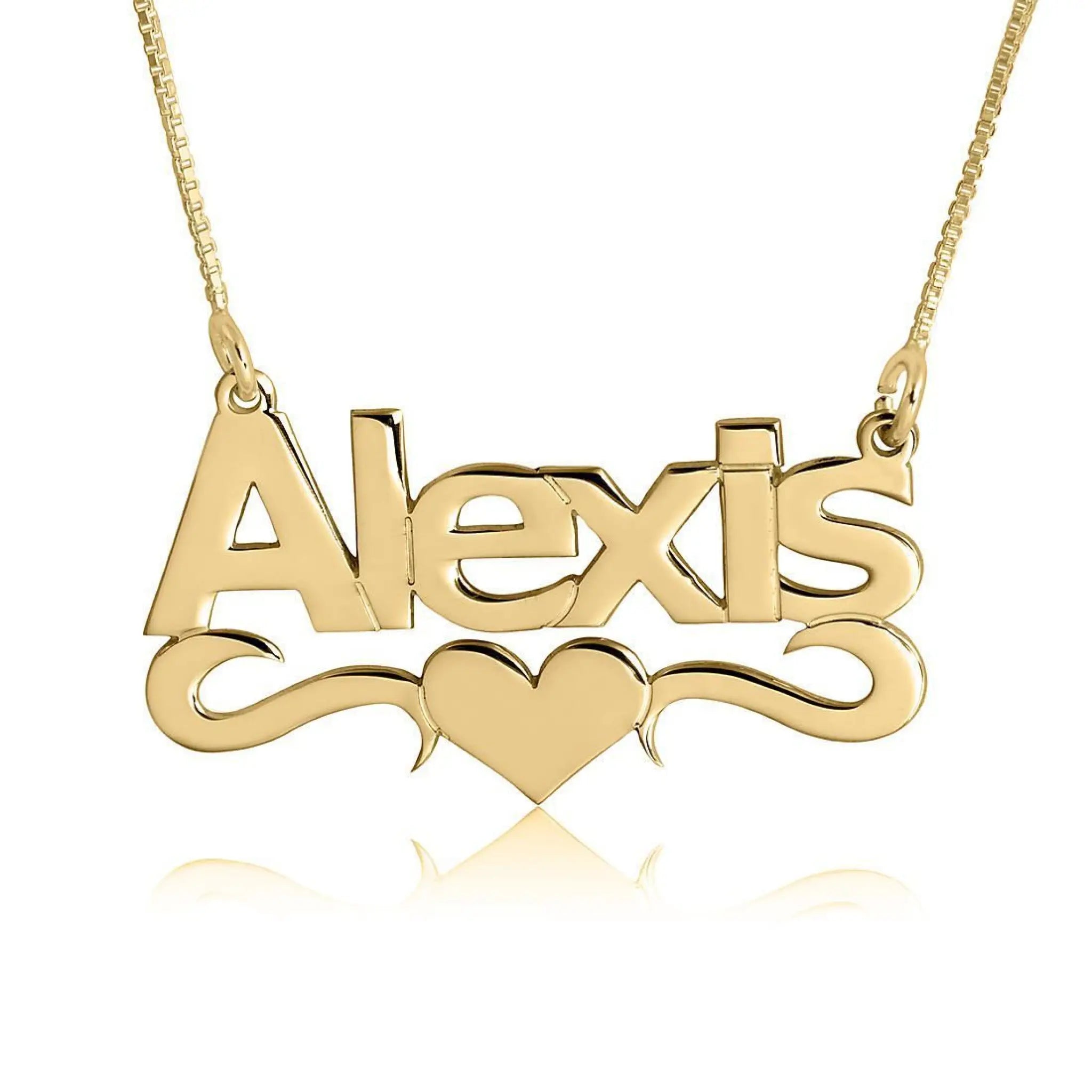 Personalized Stainless Steel Custom Cut Name Necklace Private Custom - Gold / Custom three - Necklace