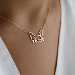 Personalized Stainless Steel DIY Cat And Dog Pet Name Necklace - 7