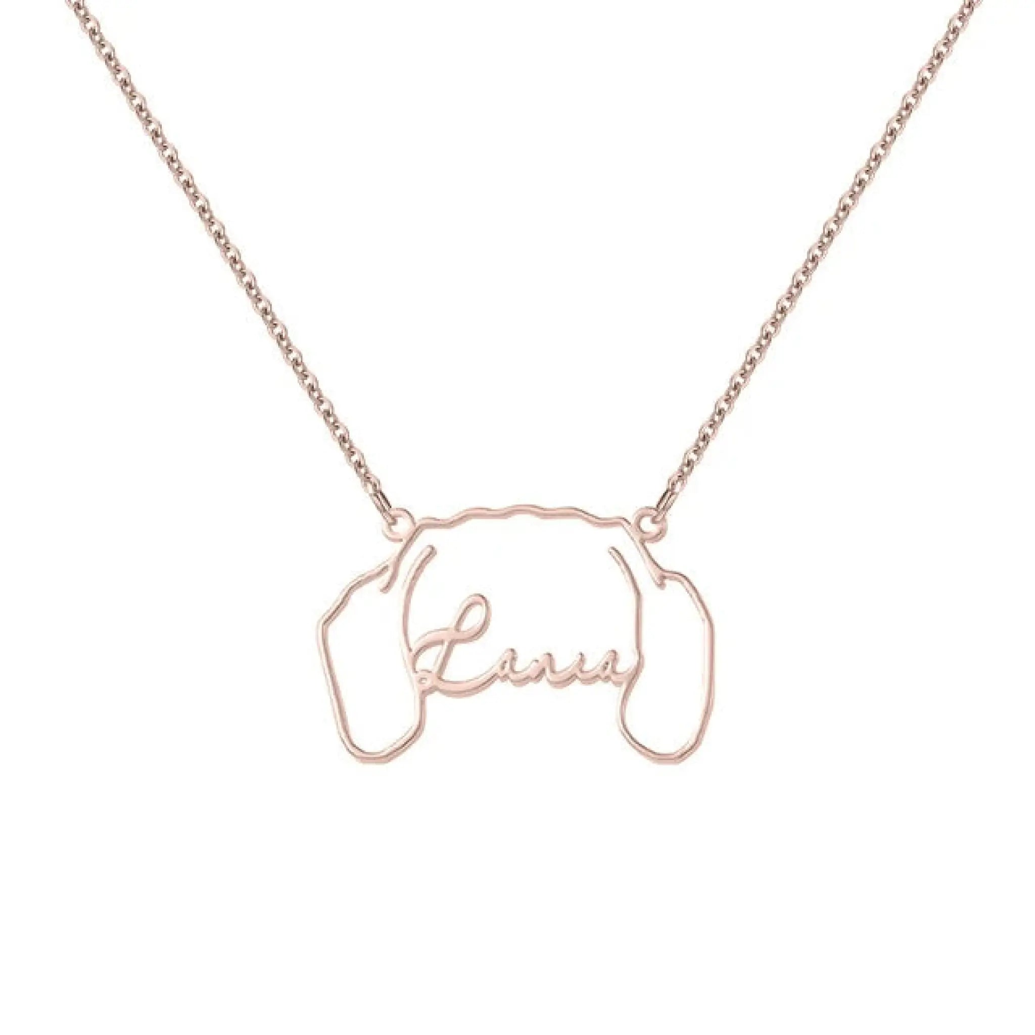 Personalized Stainless Steel DIY Cat And Dog Pet Name Necklace - 7
