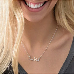 Personalized Stainless Steel Necklace Custom Name Choker Pendant - 7