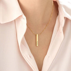 Personalized Stainless Steel Necklace Pendant - 7