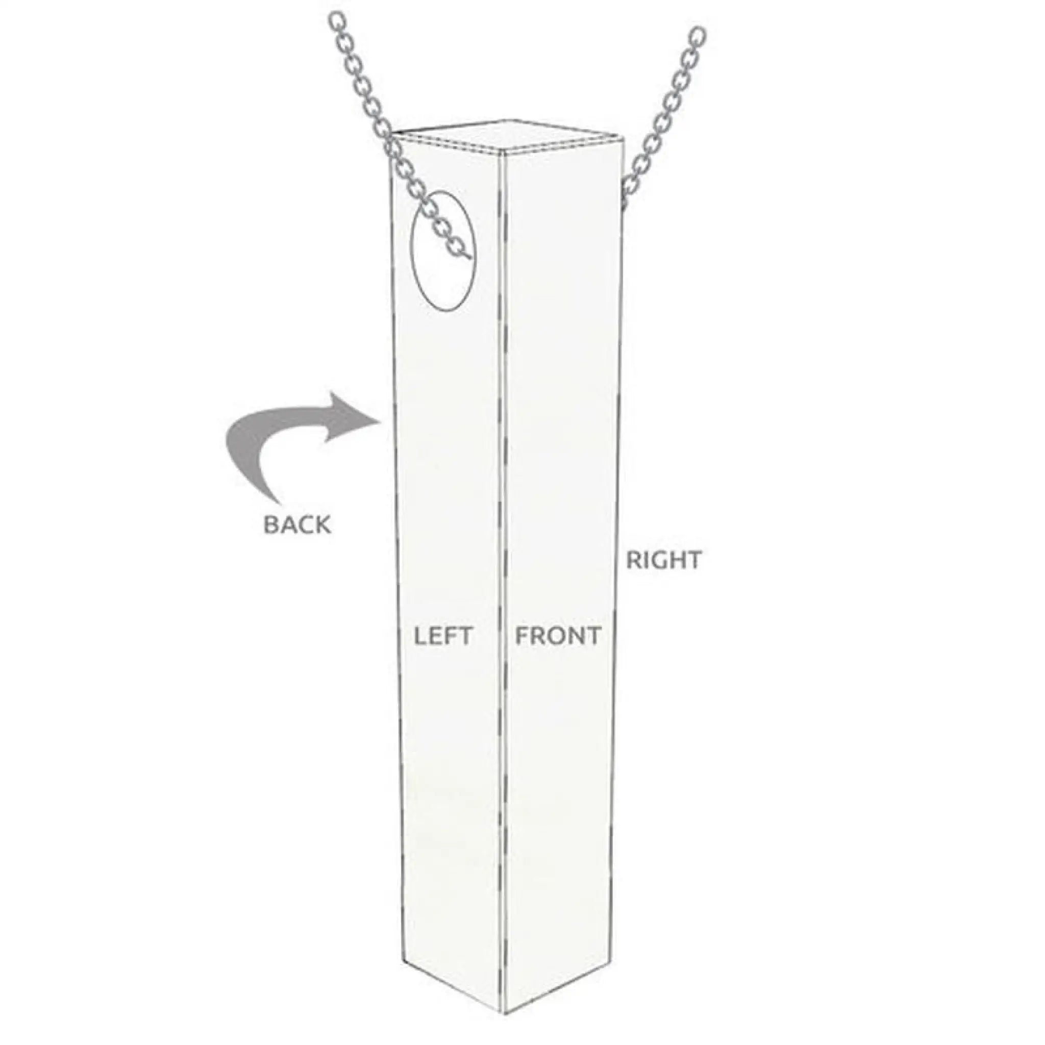 Personalized Stainless Steel Necklace Pendant - 7