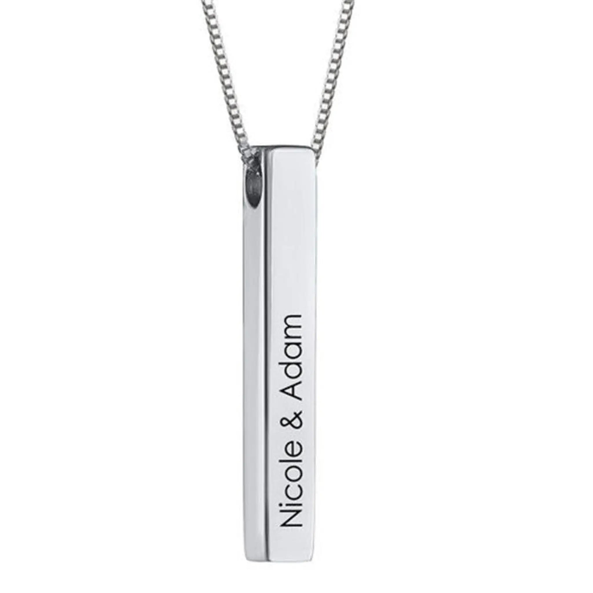 Personalized Stainless Steel Necklace Pendant - 7