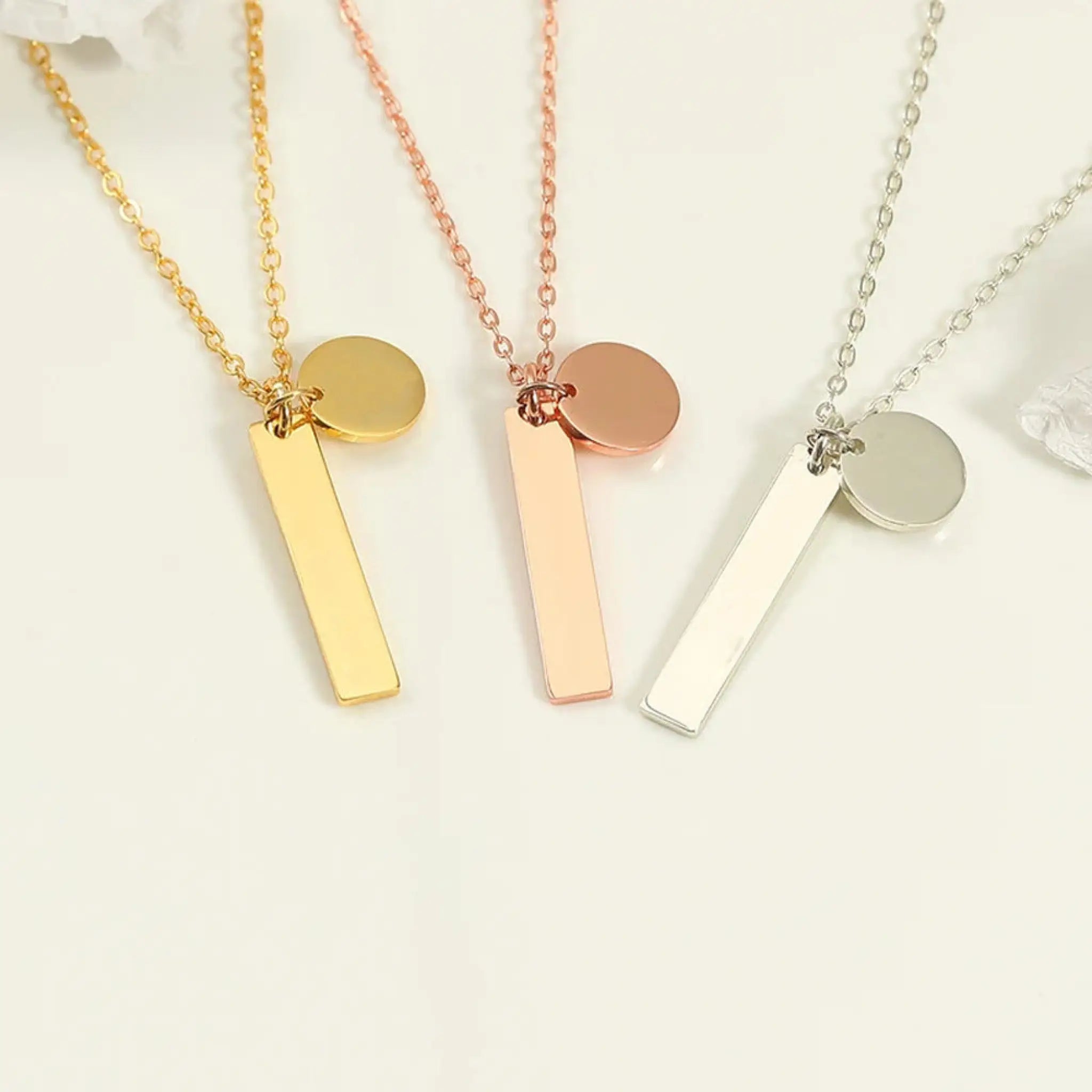 Personalized Stainless Steel Niche Design Circular Necklace - 7