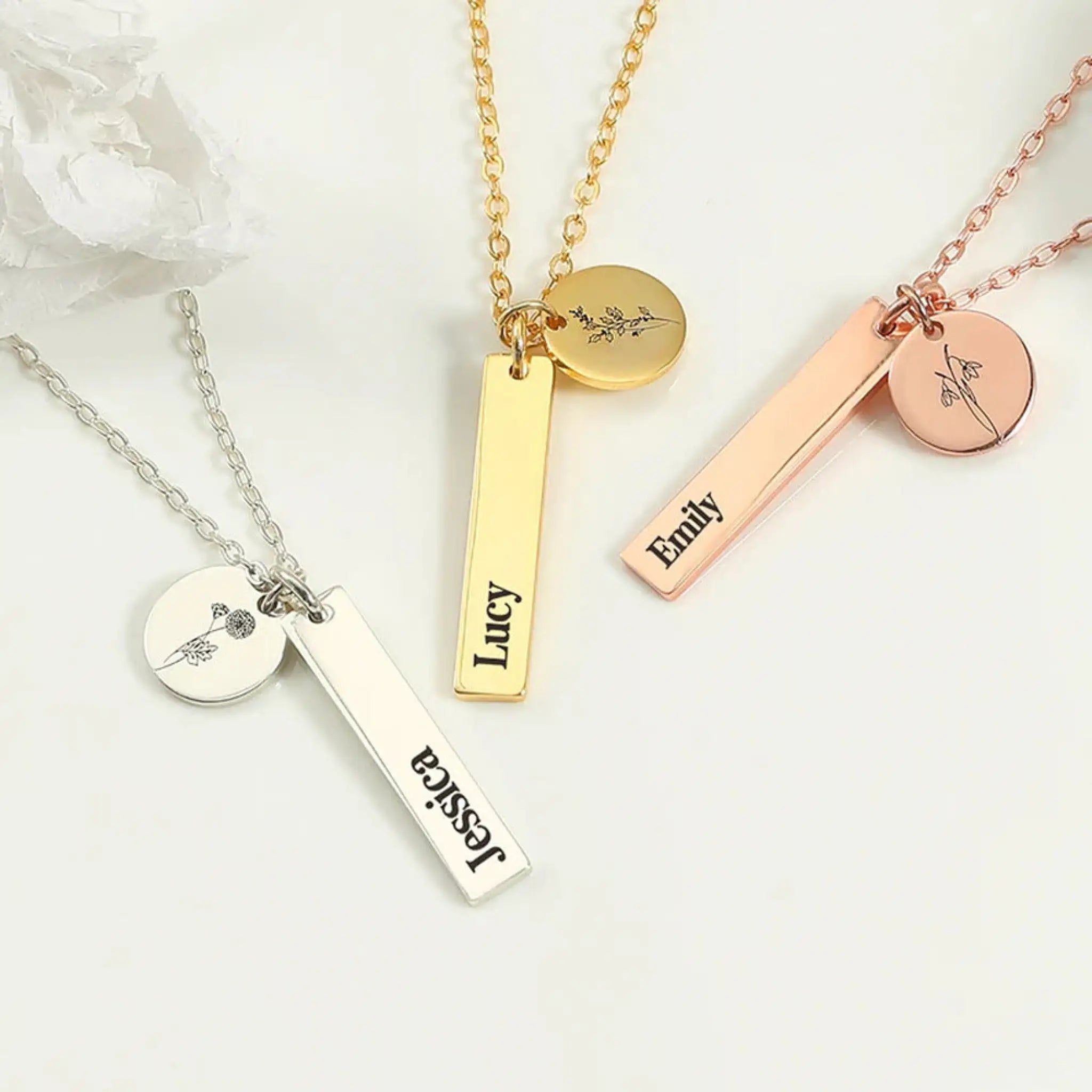 Personalized Stainless Steel Niche Design Circular Necklace - 7