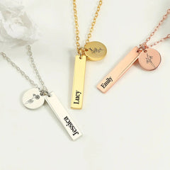 Personalized Stainless Steel Niche Design Circular Necklace - 7