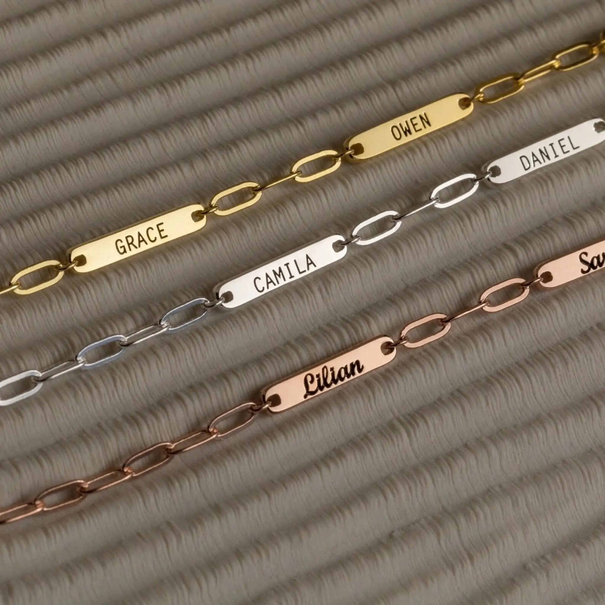 Personalized Tag Name Stainless Steel Rectangular Necklace - 7