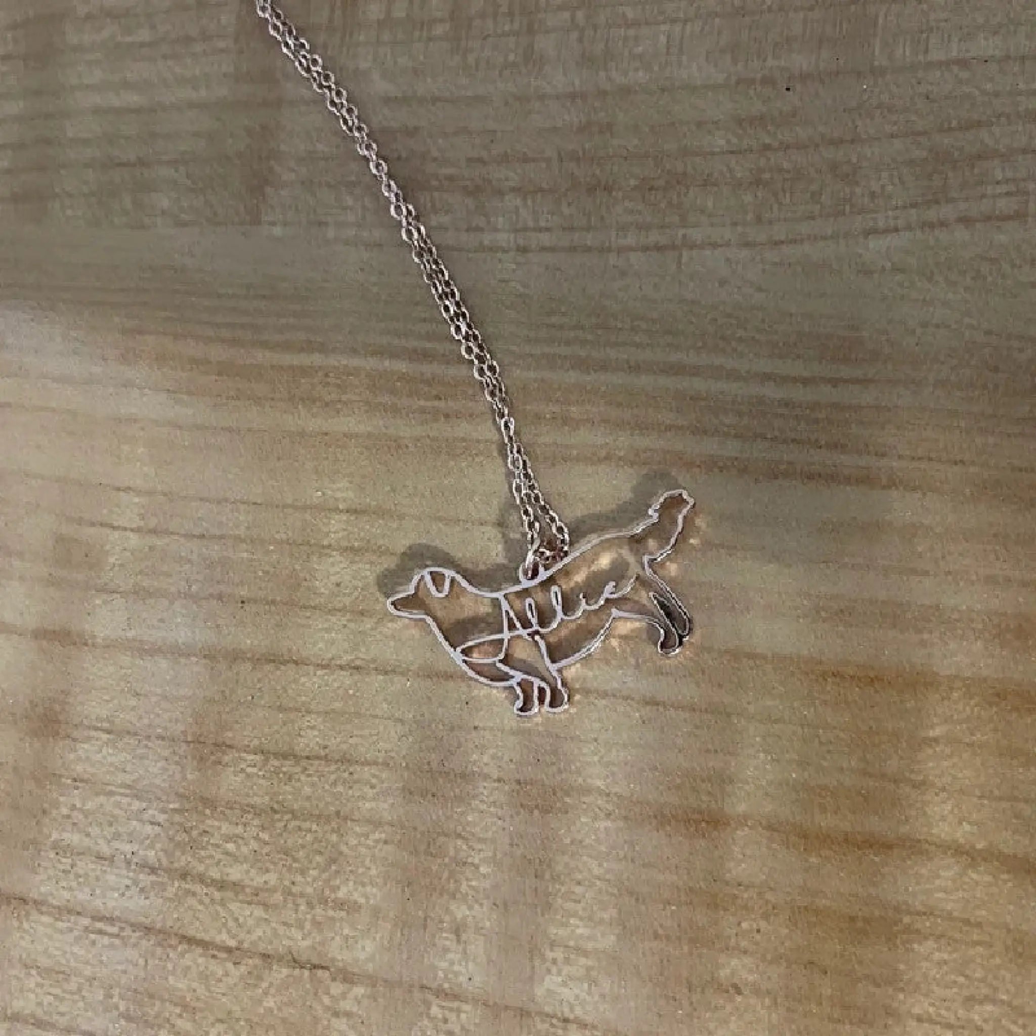 Pet Memorial Name Pendant – Engraved Necklace for Pet Lovers - Necklace