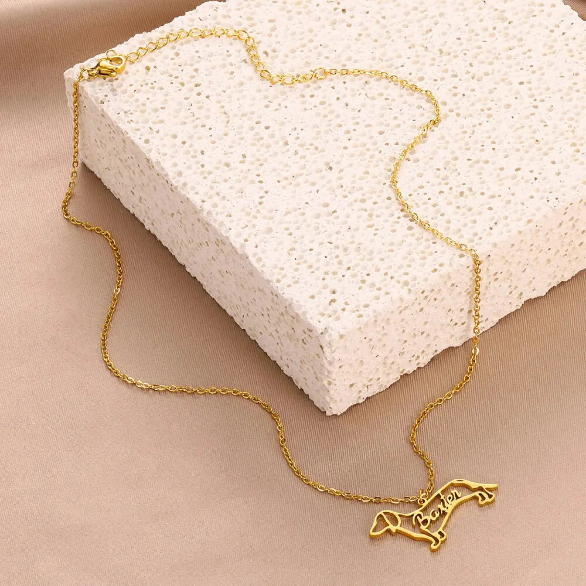 Pet Memorial Name Pendant – Engraved Necklace for Pet Lovers - Necklace