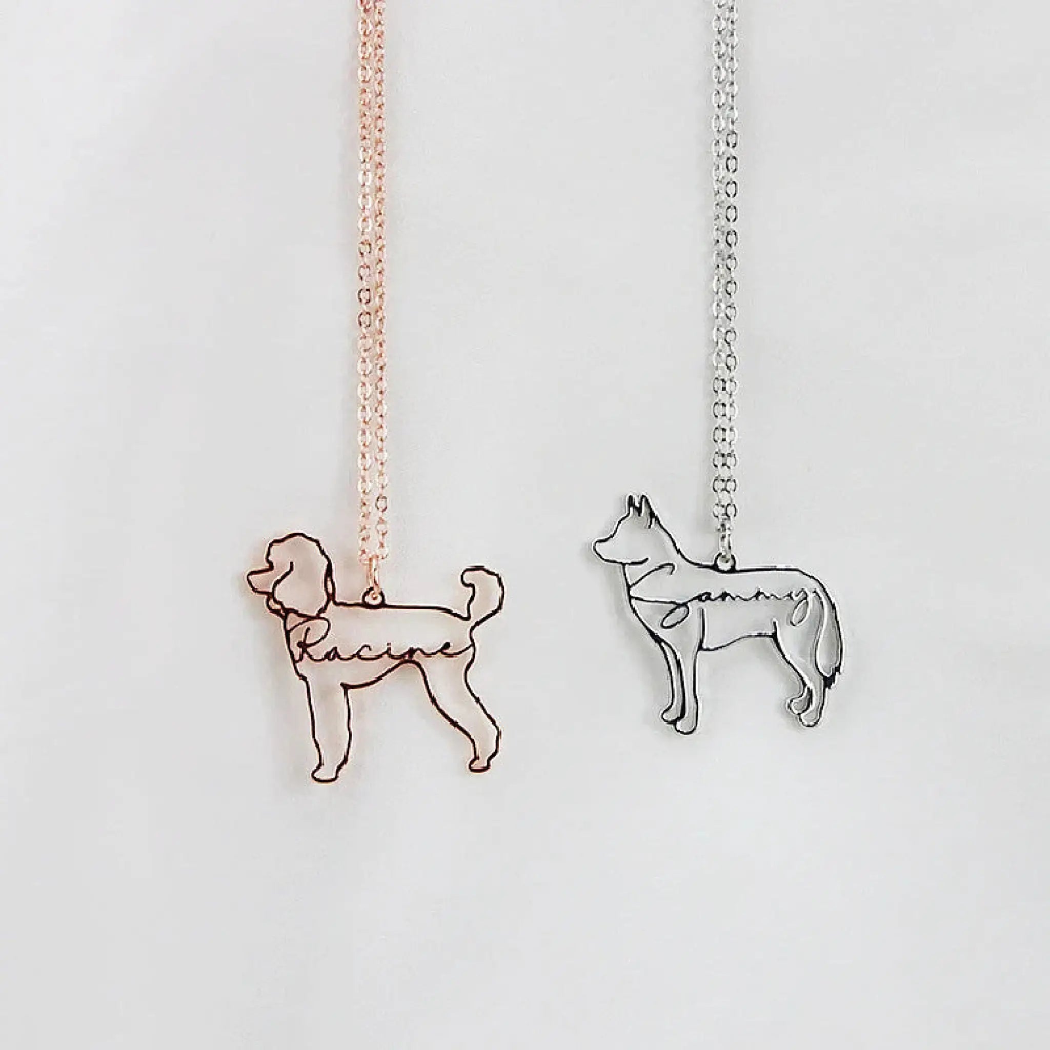 Pet Memorial Name Pendant – Engraved Necklace for Pet Lovers - Necklace