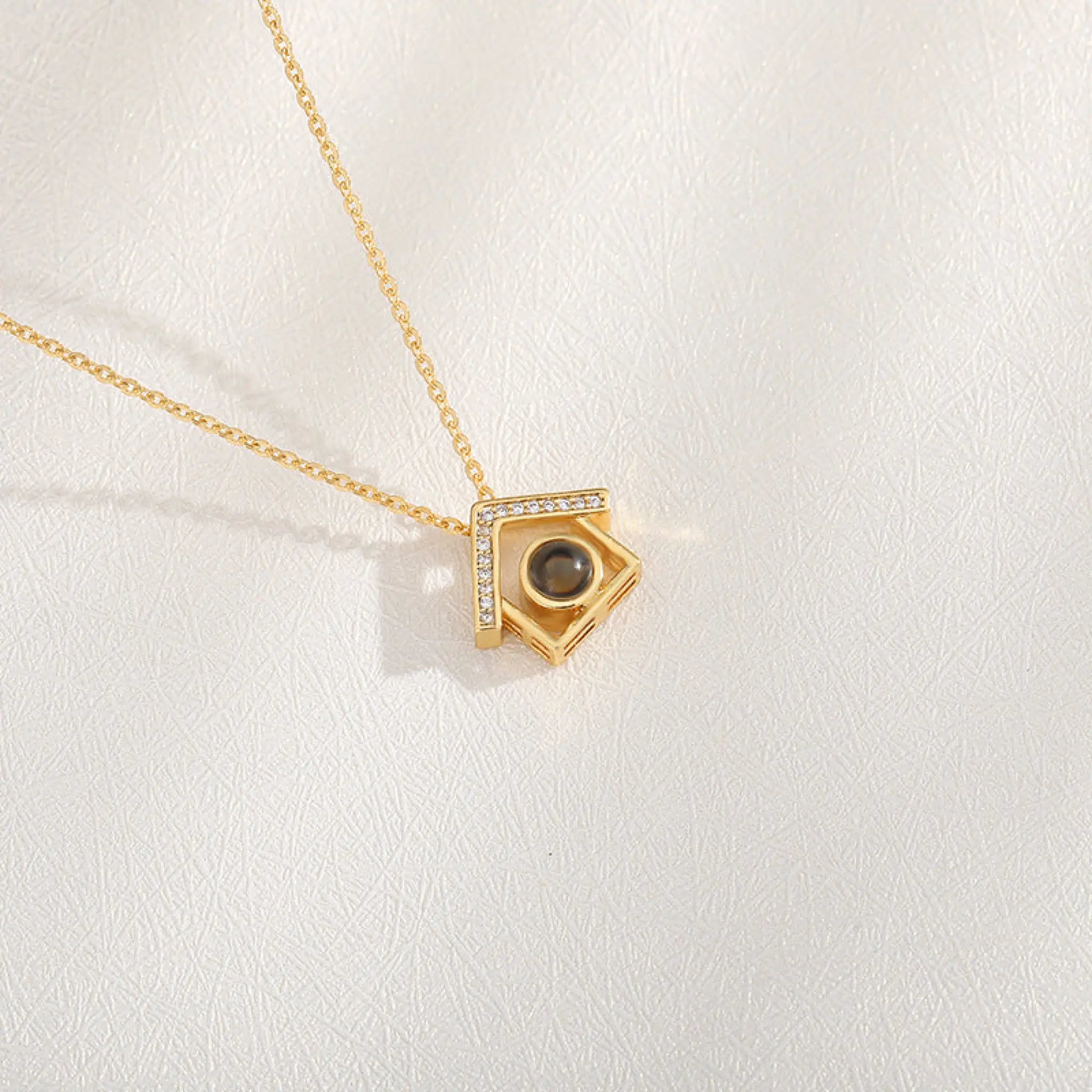Photo Projector Desirable Couple Pet Necklace - 00616models - 7