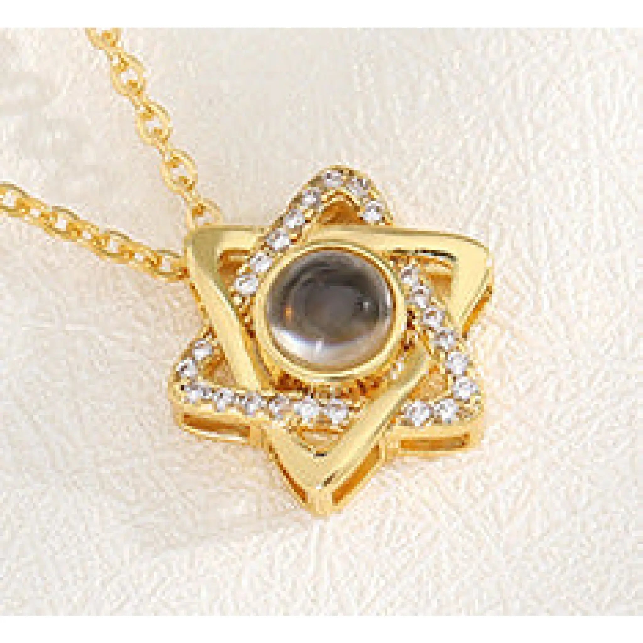 Photo Projector Desirable Couple Pet Necklace - 00619models - 7