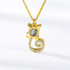 Photo Projector Desirable Couple Pet Necklace - 7