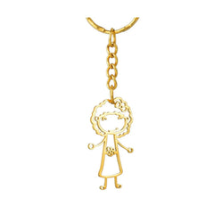 Rusty Steel Children’s Cartoon Hand-Drawn Graffiti Name Necklace - 7
