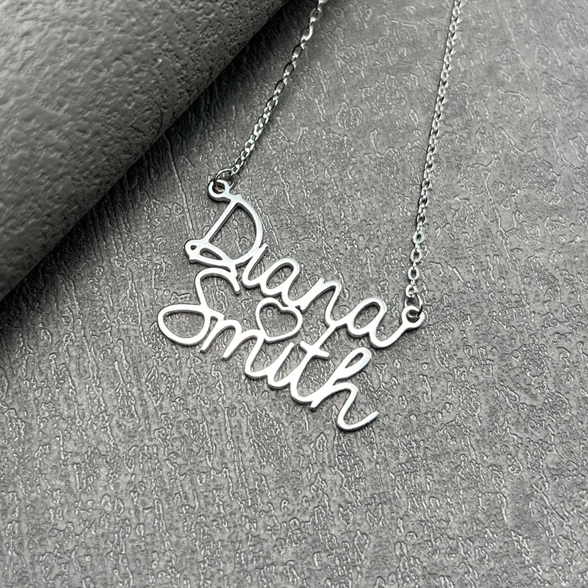 S925 Sterling Silver English Name Letter Necklace - 925 silver - 7