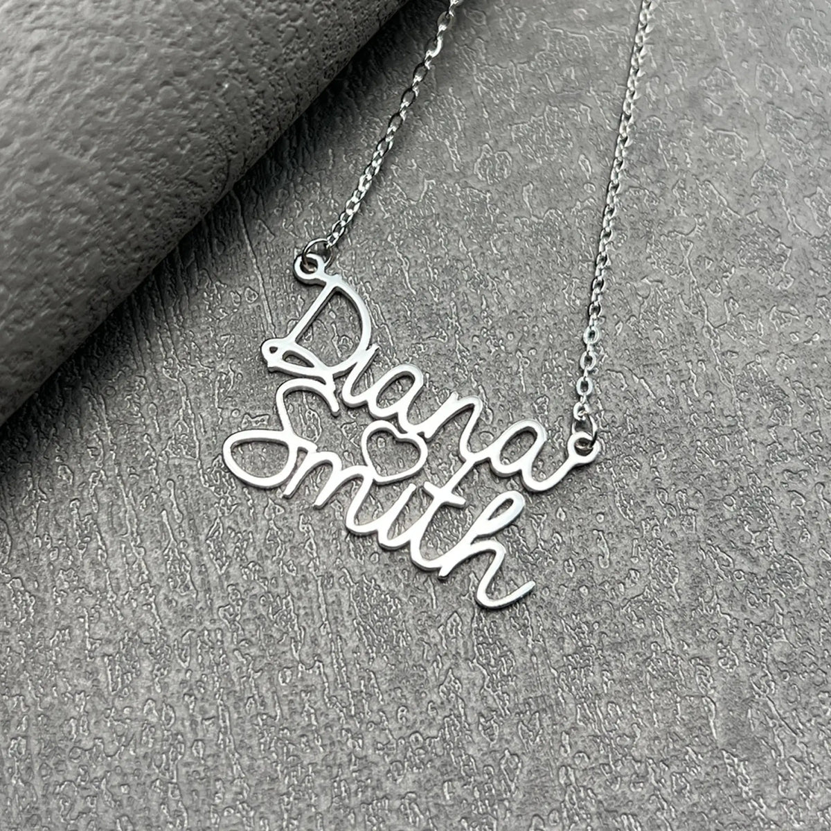 S925 Sterling Silver English Name Letter Necklace - 925 silver - 7