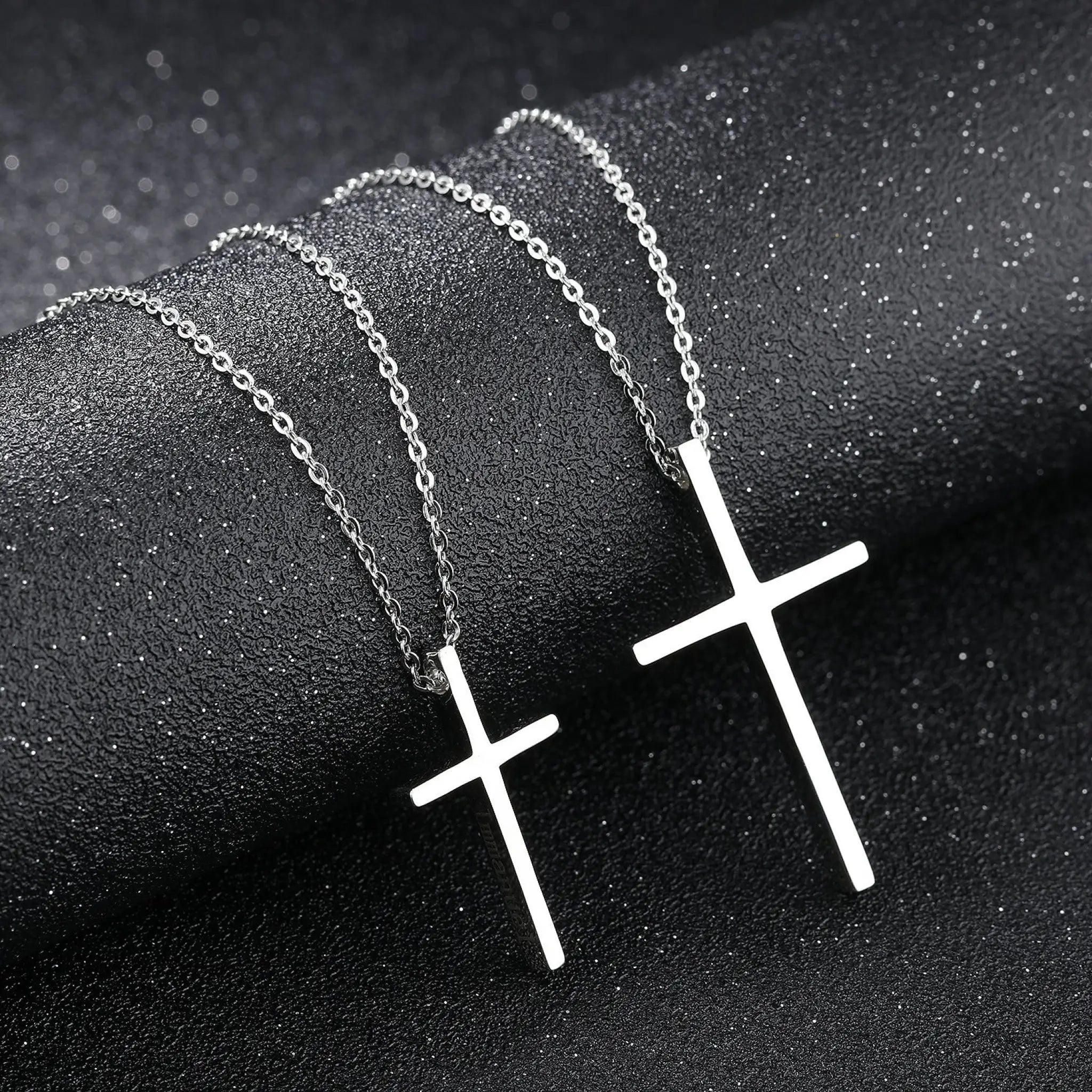 Simple Couple Necklace Personalized Lettering Pendant - 7
