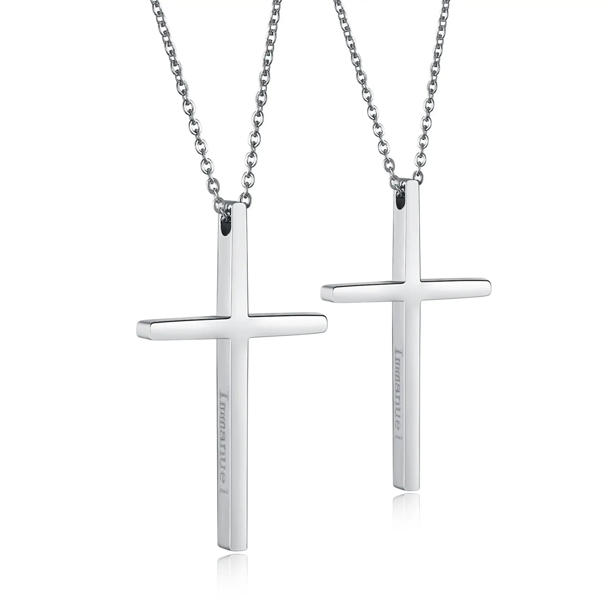 Simple Couple Necklace Personalized Lettering Pendant - 7