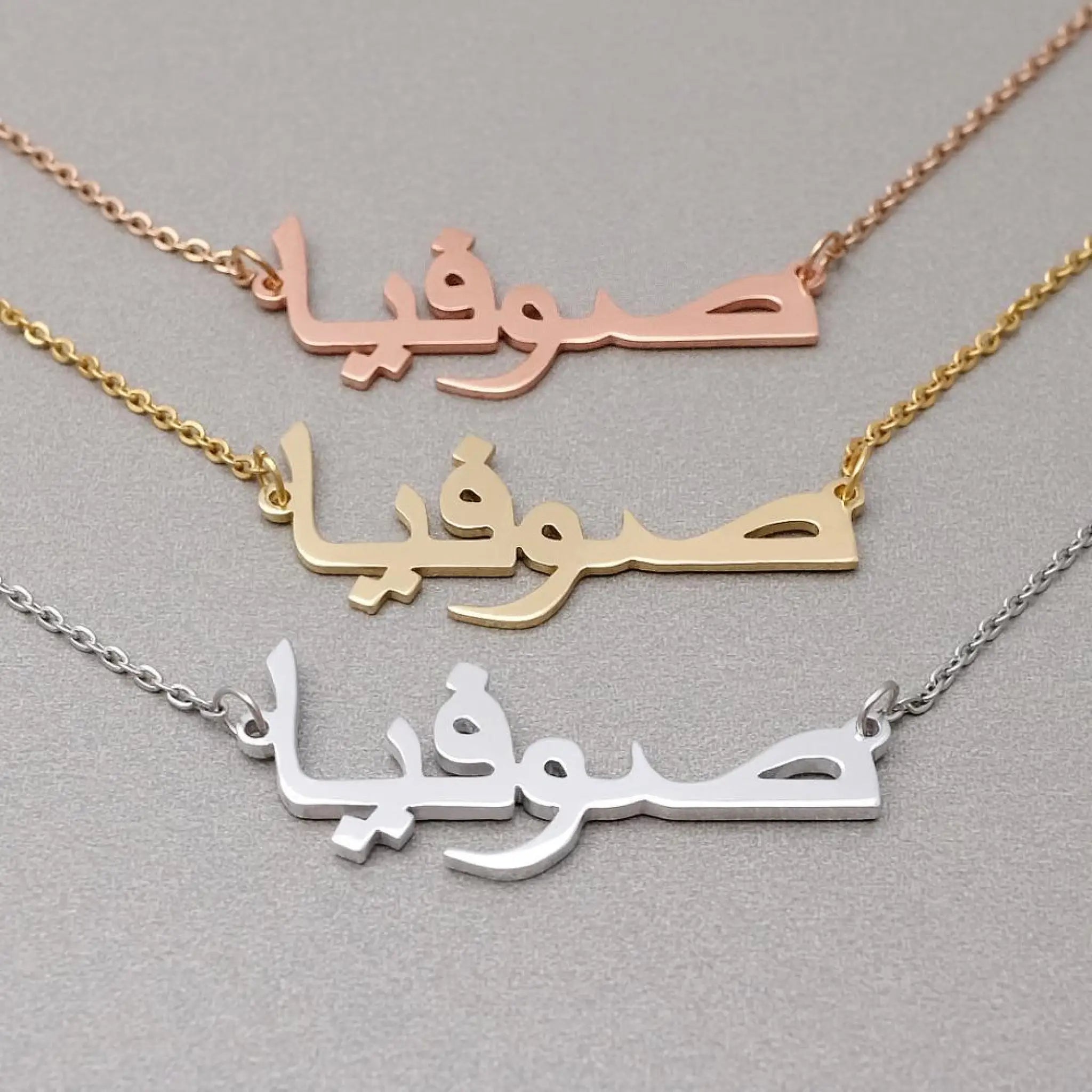 Source Manufacturer Ins Style European And American Fashion Full Diamond Name Letter Custom Necklace Diy Steel Titanium