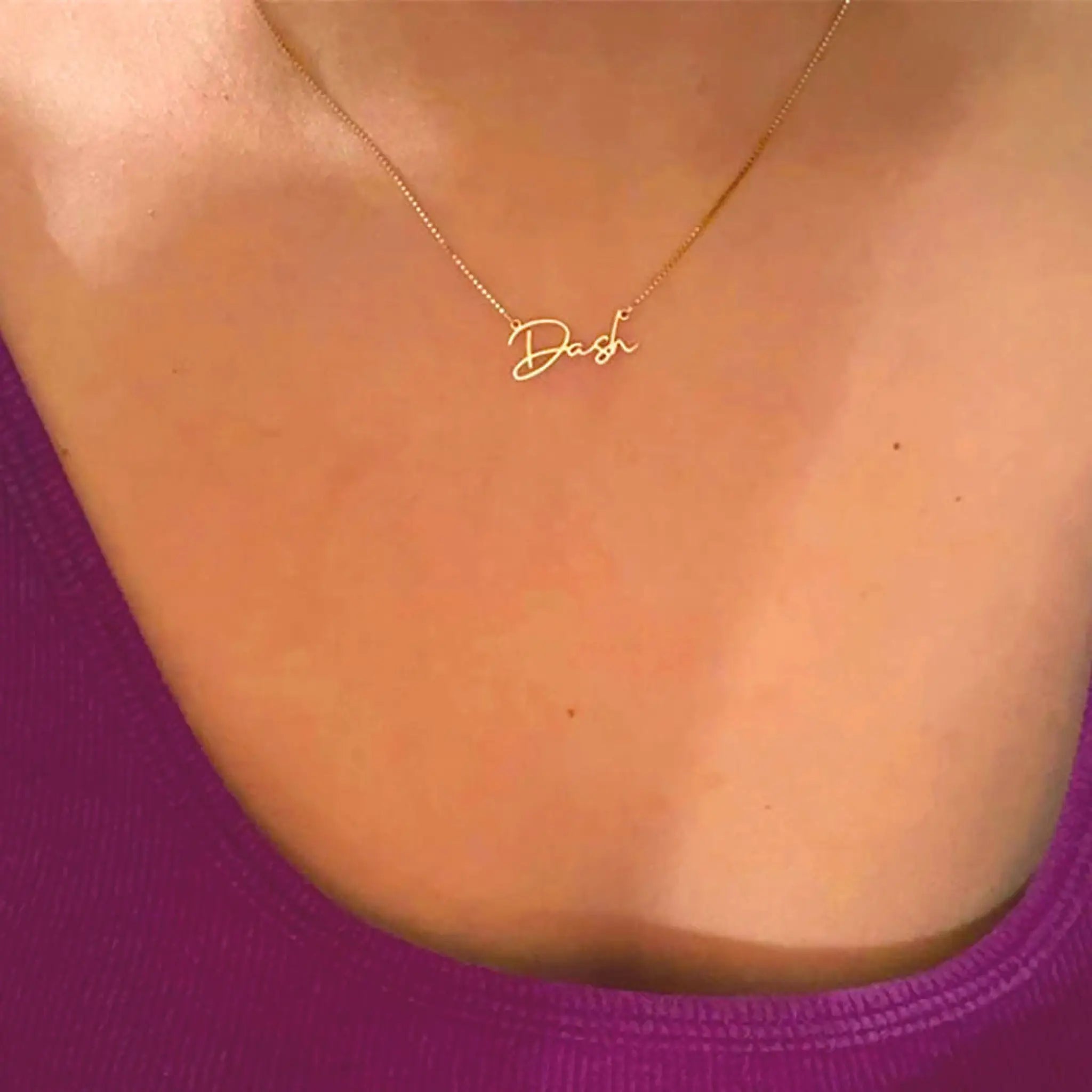 Stainless Steel Customized English Alphabet Necklace Name - Necklace