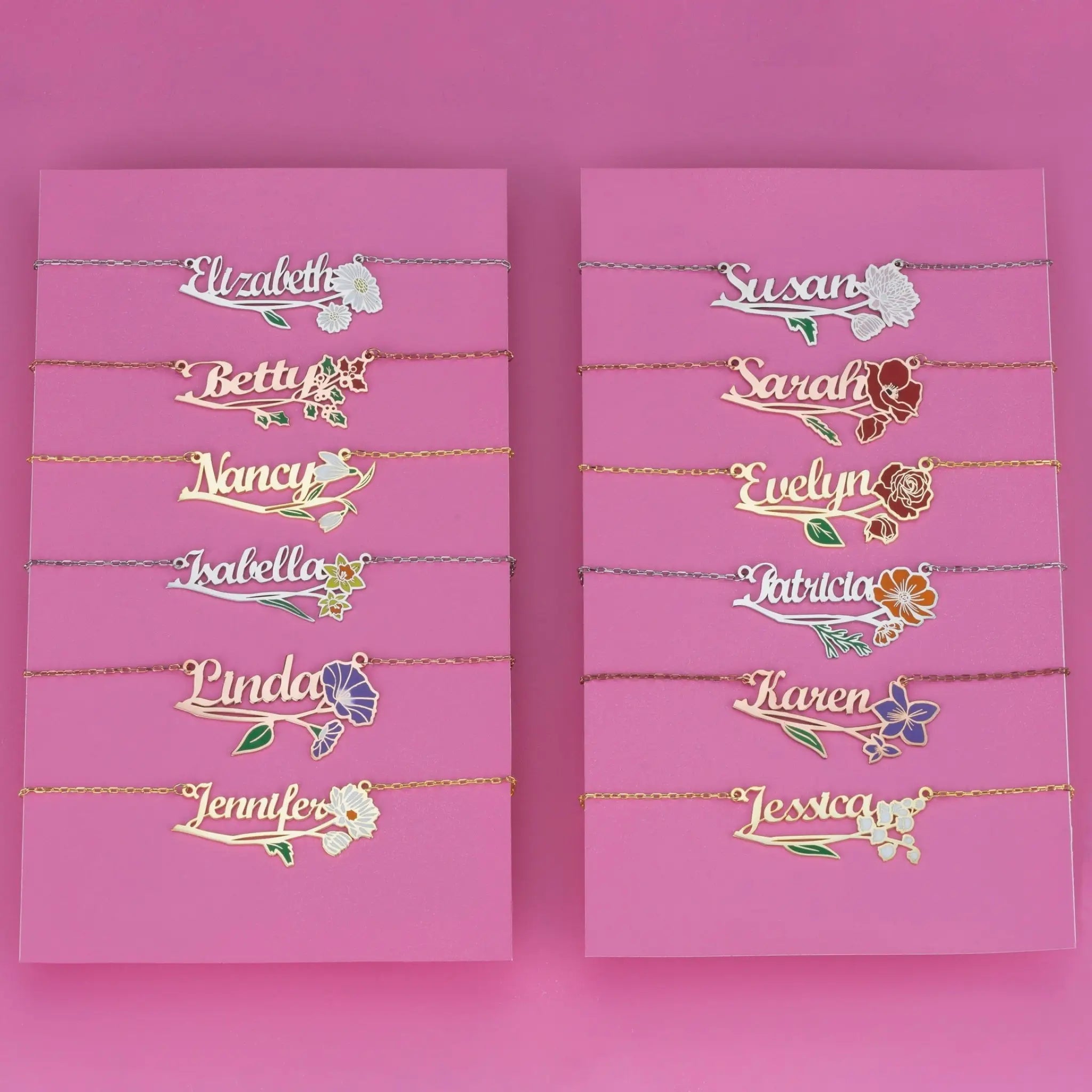 Stainless Steel English Letter Name Necklace - 7