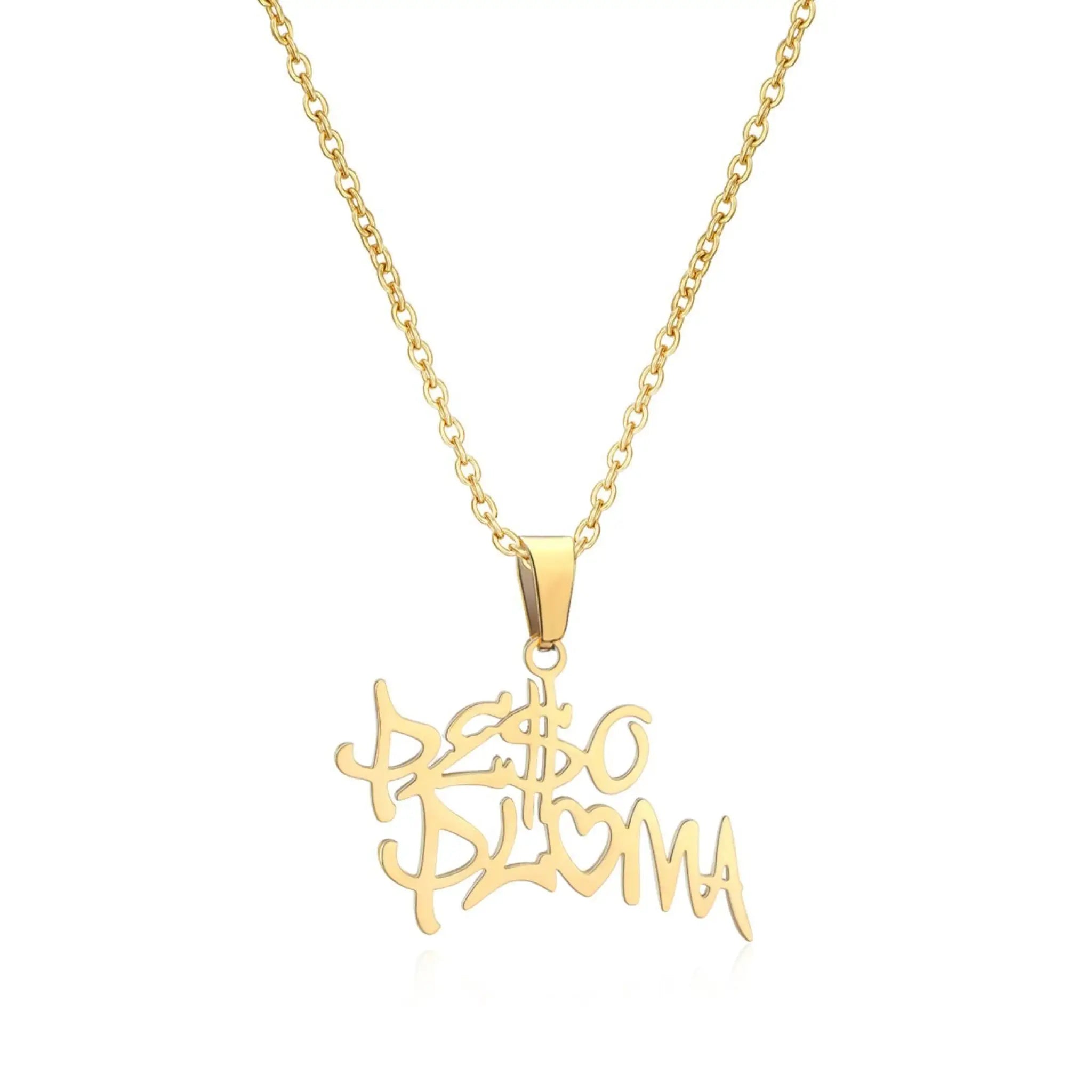Stainless Steel English Name Necklace For Men And Women