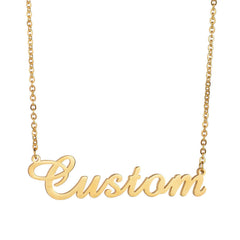 Stainless Steel Name Letter Clavicle Necklace Female Pendant - 7