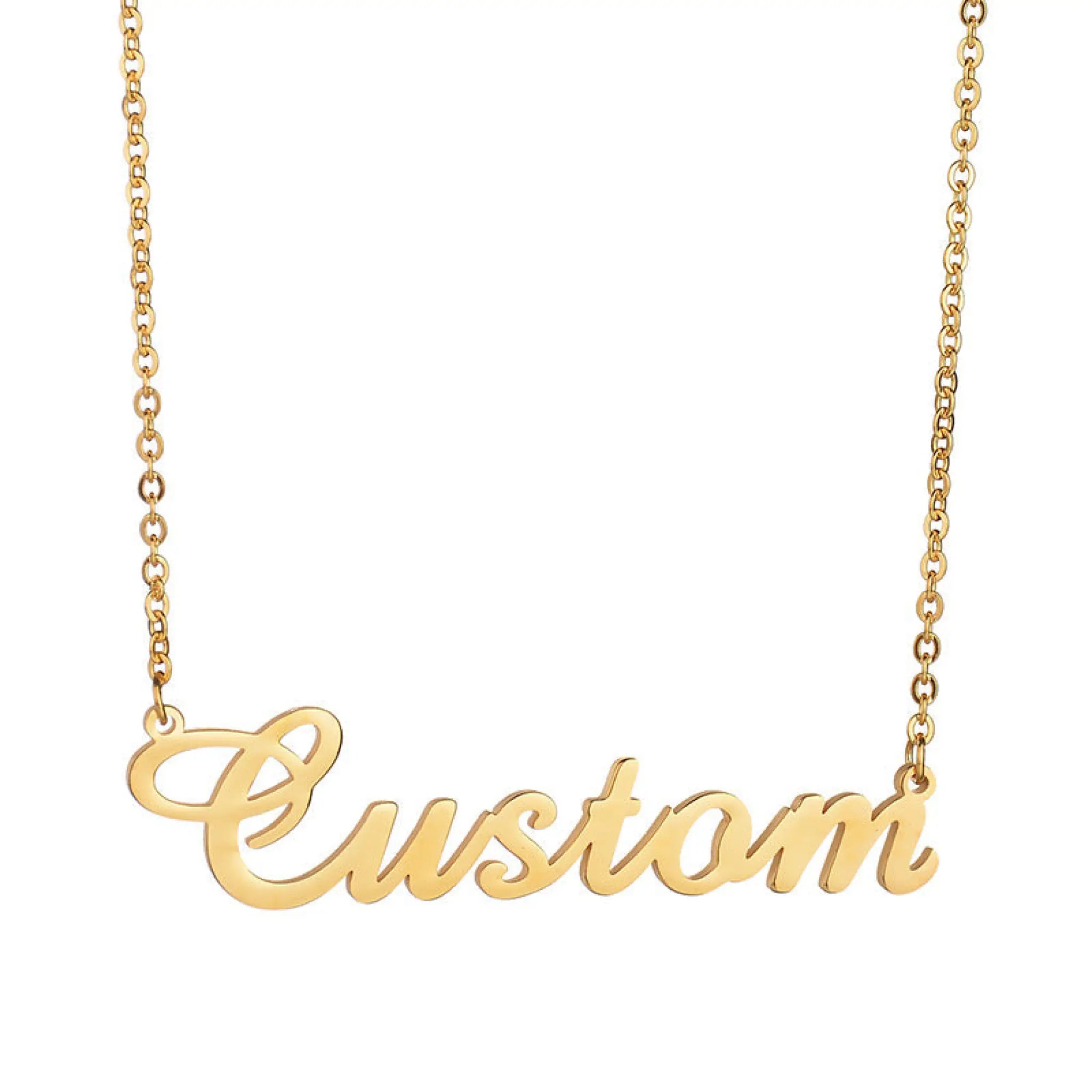 Stainless Steel Name Letter Clavicle Necklace Female Pendant - 7